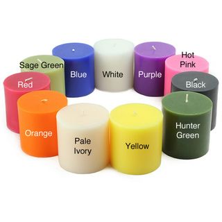 Pillar 3x3 inch Candles (Pack of 12)