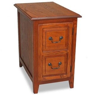 Solid Wood Shaker Cabinet End Table