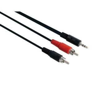 CABLES & CONNECTIQUES JACK 3.5mm MALE STEREO   2 X FICHE MALE RCA