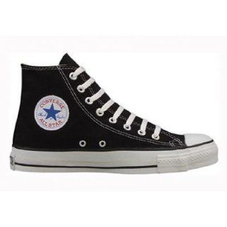 All Star Hi Top Black Canvas Shoes with Extra Pair of White Laces
