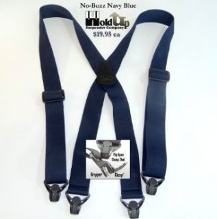 No buzz Airport Friendly Blue Suspenders in X back Style