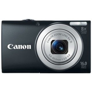 Canon PowerShot A4000IS 16MP Black Digital Camera