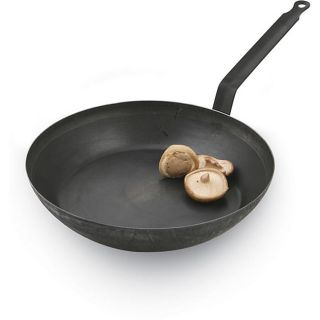 Black 17 3/4 inch Carbon Steel Frying Pan