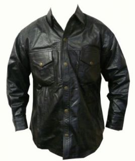 Leather Perforated Long Sleeve Shirt   Leatherbull (Free U