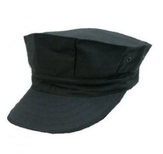 New Black Eight Point Captain Hat, X Large Clothing