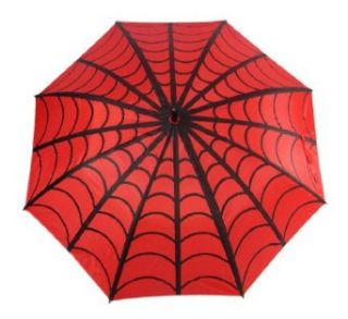Spiderweb Print 48 Inch Stick Umbrella Hook Handle