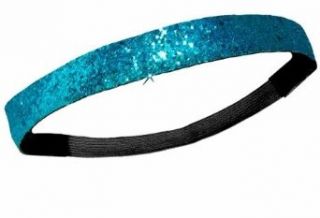 Teal Glitter Sports Headband One Size (Teal) Clothing