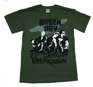 Green Day 21st Century Break Down Band T Shirt Tee