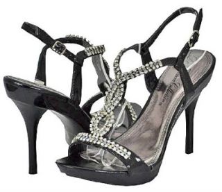 Blossom Sanyo 53 Black Metallic Women Dress Sandals Shoes