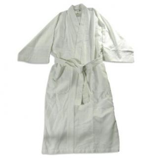 Cypress Spa   Ladies Waffle Weave Wrap Robe, White 21917
