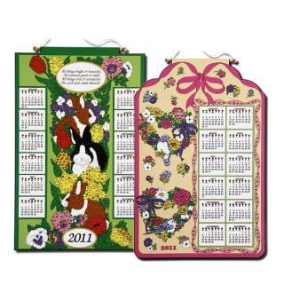 Bucilla Bird Wreath/ Bunnies 2011 Felt Calendar Kits (Pack of 2