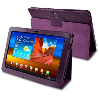 Purple Leather Case for Samsung Galaxy Tab 10.1 P7500