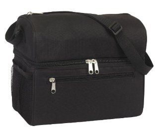 Dual Duty Insulated Lunch Cooler Bag, Black Sports