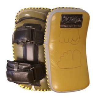 Master Toddy Tactical Curved Leather Thai Pads Sports