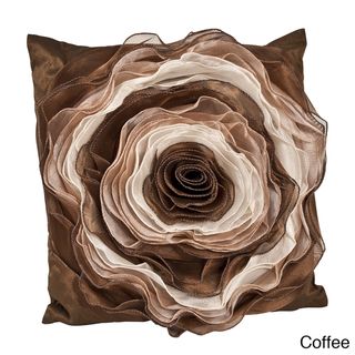 Filled Rose Design Pillow