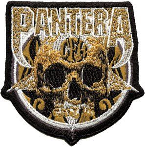 Pantera Skull & Name Logo Embroidered iron On patch p2176