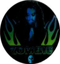 Rob Zombie   In Black (Neon Green Flames and Skull Below