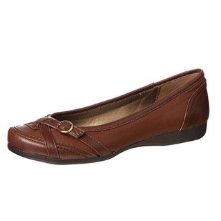 CL by Laundry Womens Tactful Teak Buckle Flats