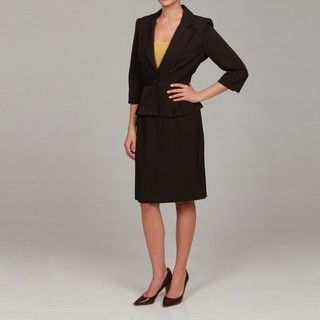 Sweet Womens Chocolate/ Grey Skirt Suit