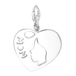 Sterling Silver Mom Silhouette Charm Today $32.49