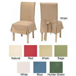 Classic Cotton Duck Dining Chair Slipcovers   2 pc.