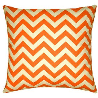 Taylor Marie Mandarin Orange Zigzag Pillow Cover