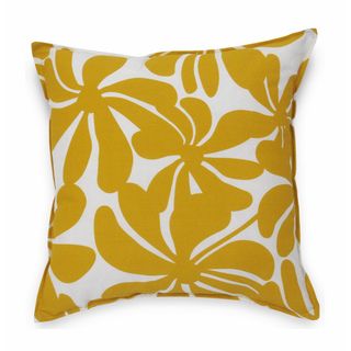 Sentiments Inc. Twirly Polyester Yellow Outdoor Decorative Pillows
