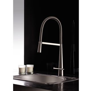 Ruvati Brushed Nickel Pullout Spray Kitchen Faucet