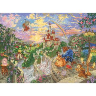 Disney Dreams Collection By Thomas Kinkade Beauty & Beast 16X12 18