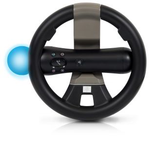PlayStation Move and DualShock Racing Wheel