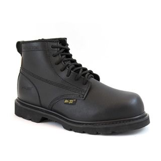 AdTec Mens Black Action Leather Work Boots