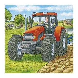 RAVENSBURGER   3 x 49 pièces   Machines agricoles3 puzzles de 49