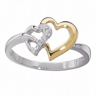 Sterling Silver Diamond Accent Heart Ring Today $40.49