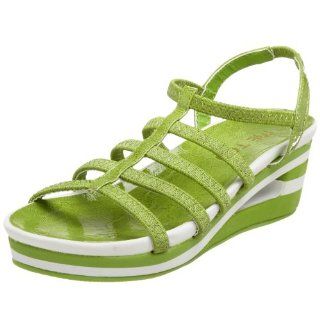 Little Kid/Big Kid Gladiator Slingback,Lime,11 M US Little Kid Shoes