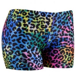 Tuga Juniors/Womens Leopard Tie Dye Spandex Shorts, 3