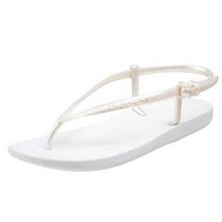 Havaianas Fit Thong Flip Flop White Size 6/7 Shoes