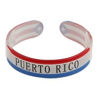 Rasta Plastic Bangles Puerto Rico W03S63B Clothing