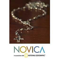 Sterling Silver Passion Rosary Necklace (Mexico)