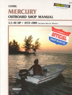 Mercury Outboard Shop Manual 3.5 40 Hp 1972 1989 (Paperback