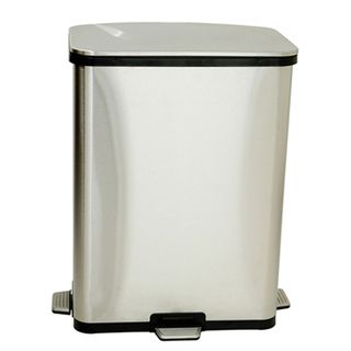 iTouchless 13 Gallon Stainless Steel Step Sensors Trash Can