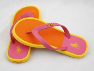 Sandals/Flip Flops Pink/Orange/Yellow 804107301 AZ/VYLW/CR 9 Shoes