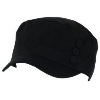 New Rain Water Repellent Cadet Military Cap Hat Black