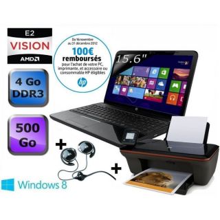 ORDINATEUR PORTABLE HP Pavilion g6 2220sf+ Deskjet 3057A + casque HP