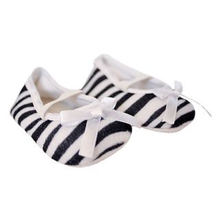 Black and White Zebra Infant Girl Shoes