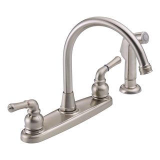Peerless WAS01XNS Two handle Satin Nickel Kitchen Faucet