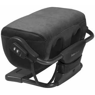 iJoy Black Microsuede Ottoman 2.0 Calf and Foot Massager (Refurbished