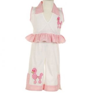 New Baby Girls Clothes PINK POODLE Capri Outfit 24M