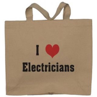 I Love/Heart Electricians Totebag (Cotton Tote / Bag