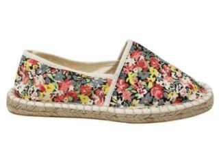  Womens Floral Flat Canvas Summer Espadrilles Shoes 11 Shoes
