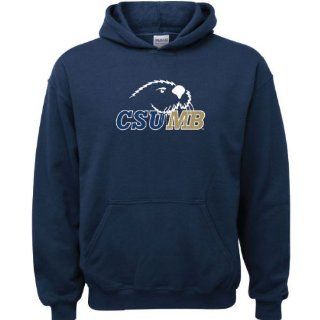 Cal State Monterey Bay Otters Navy Logo Hooded Sweatshirt
